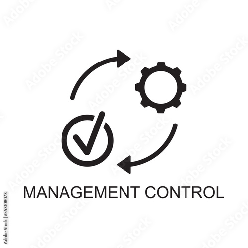 management control icon , business icon