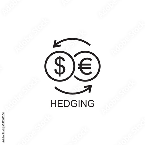 hedging icon , business icon vector