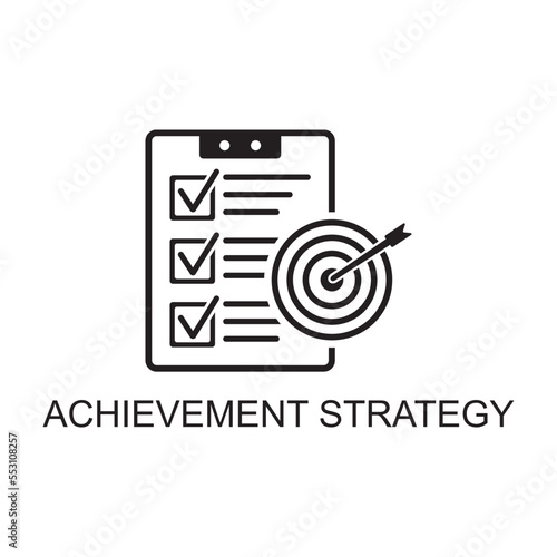 achievement strategy icon , business icon