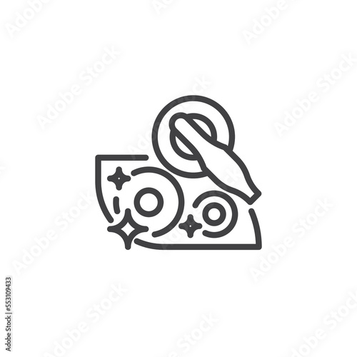 Headlight restoration line icon