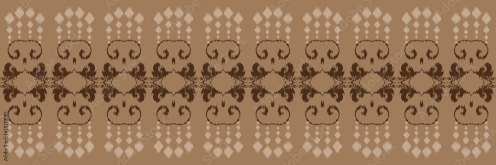 Ikat fabric tribal African Seamless Pattern. Ethnic Geometric Ikkat ...