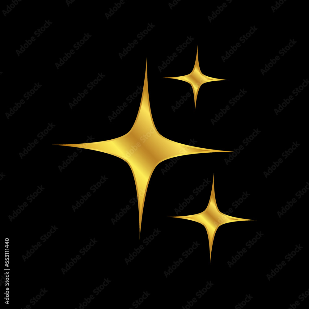 Obraz premium gold star vector logo template