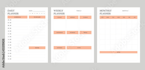 Minimalist Daily Planner Printable