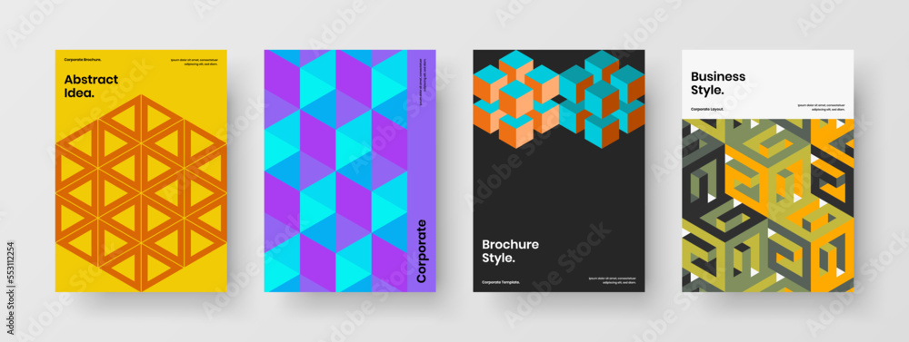 Premium cover A4 vector design template composition. Amazing mosaic pattern poster illustration set. Premium cover A4 vector design template composition. Amazing mosaic pattern poster illustration set.