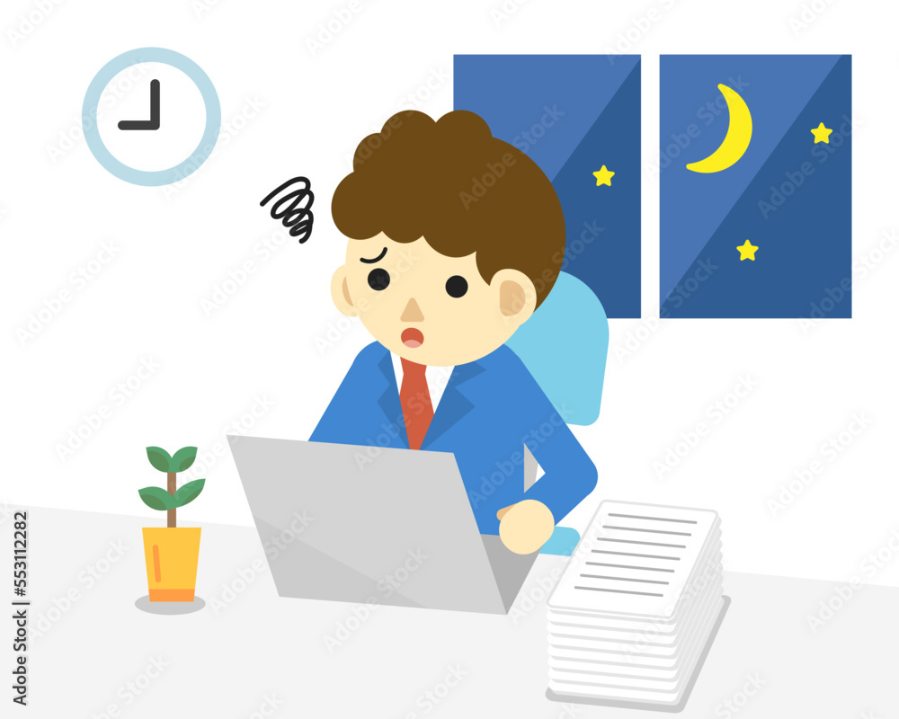 Troubled businessman with laptop Troubled businessman with laptop