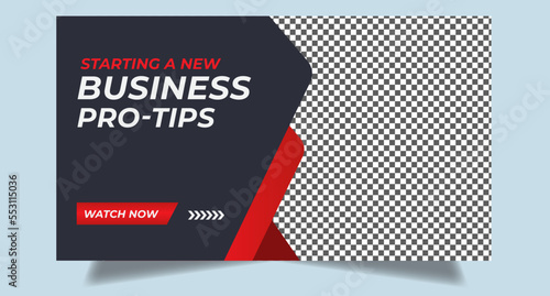 Editable youtube thumbnail design for any youtube videos customizable video thumbnail design video cover fully editable thumbnail template for social media concept. 