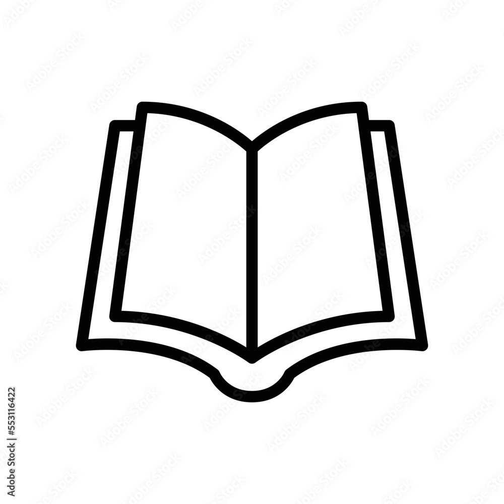 Book vector icon symbol design Book vector icon symbol design