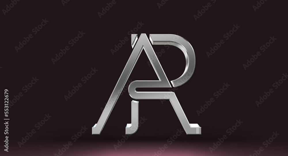 AR Logo , A and R alphabet interlocked logo, AR silver glossy emblem, R and A 3d shine metallic monogram, English letter luxery vibrant color emblem AR Logo , A and R alphabet interlocked logo, AR silver glossy emblem, R and A 3d shine metallic monogram, English letter luxery vibrant color emblem
