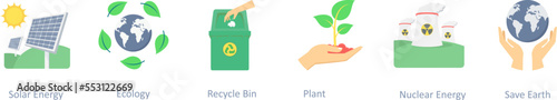 solar energy, ecology, recycle bin
