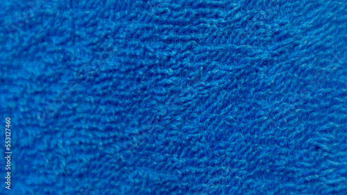 Blue towel texture as a background