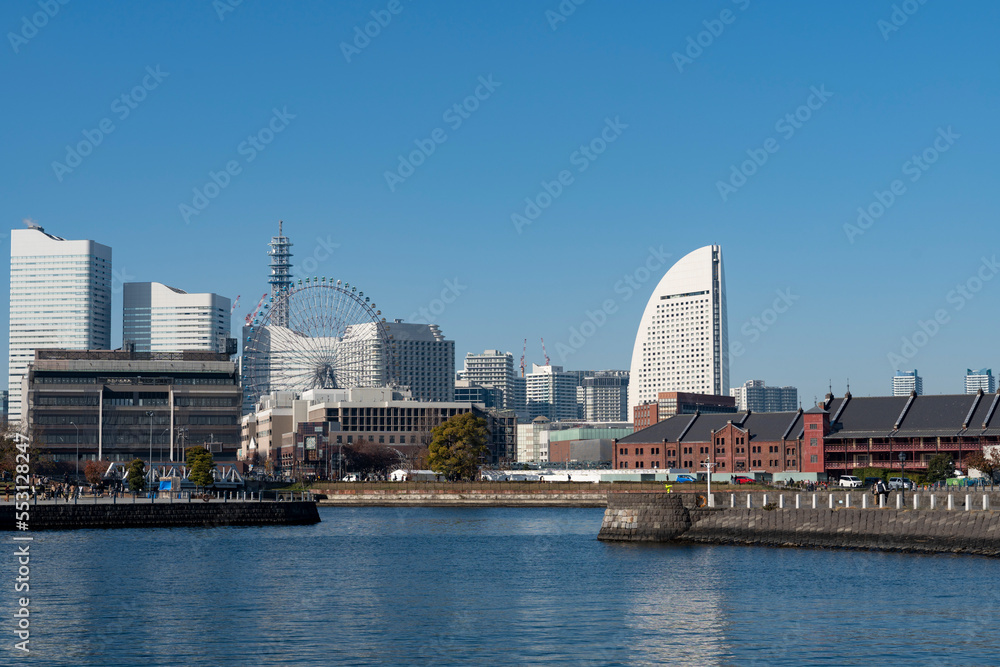 横浜市　みなとみらいの風景