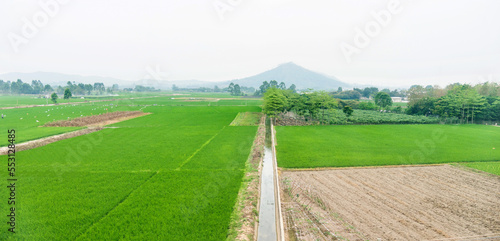 View of farm fields in springtime © xy