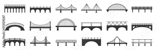 Valokuva Bridge silhouette