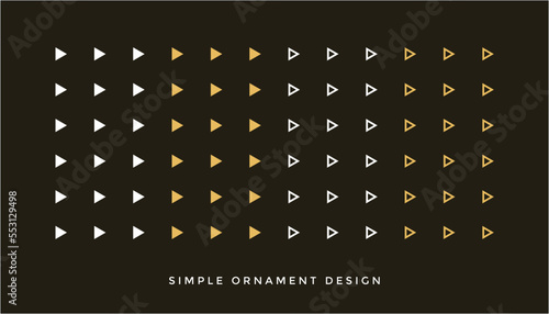 triangle line ornament illustration of an background for element design