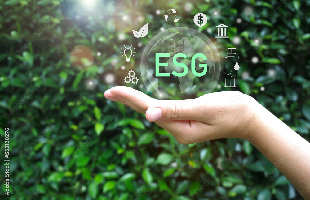 ESG, Environmental, social, and corporate governance concept. Sustainable Environmental Conservation. 