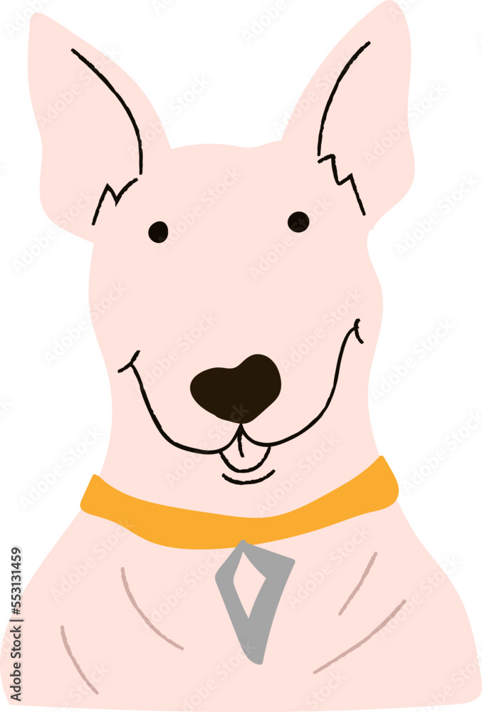 Obraz premium Cute dog doodle vector