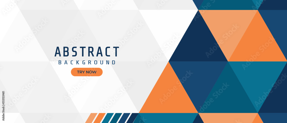 Abstract geometric polygonal and triangle banner background