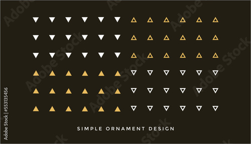 triangle line ornament illustration of an background