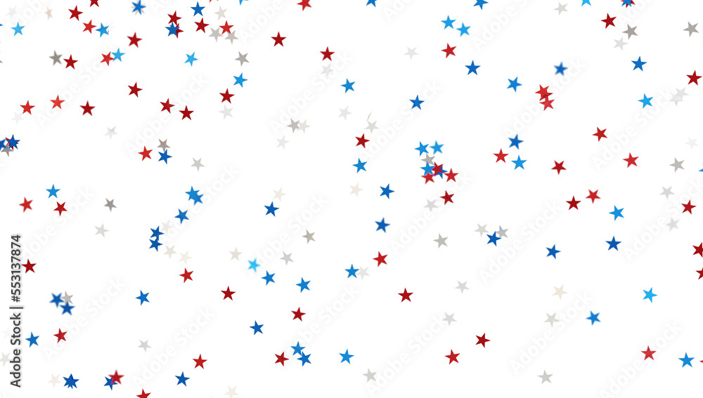 seamless confetti stars background.