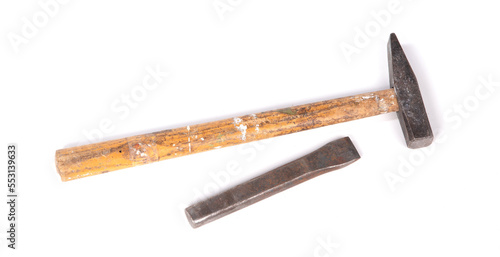 Fotografija Old grungy chisel for stone works