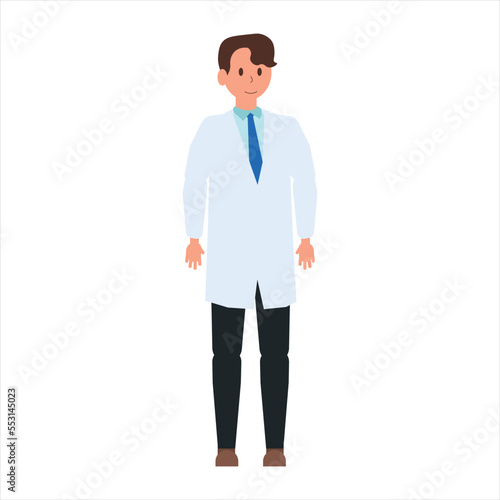 Cartoon Illustration Male Doctors