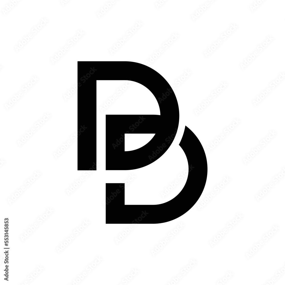 Obraz premium Letter DB, BD logo concept