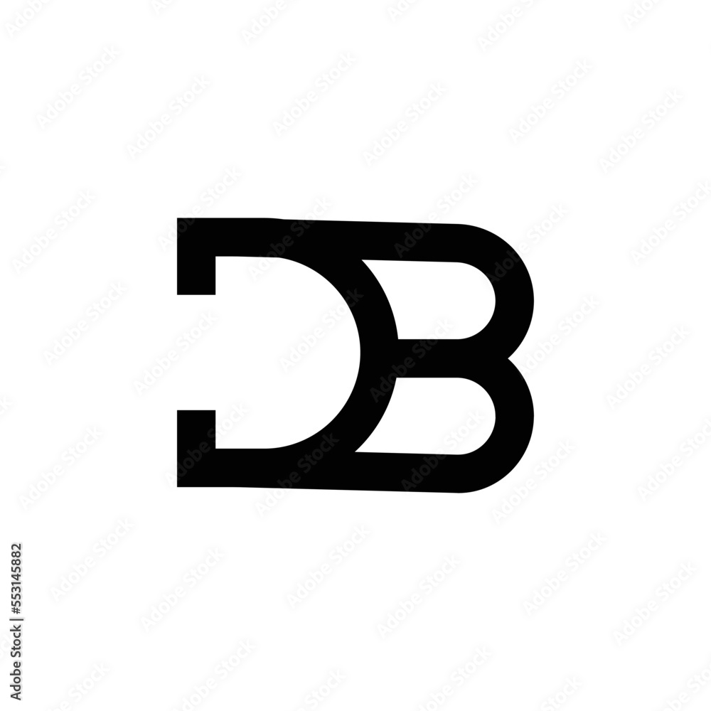 Letter DB, BD logo concept Letter DB, BD logo concept