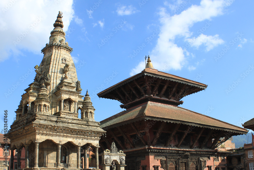 Hindu temple in Bhaktapur, Nepal Hindu temple in Bhaktapur, Nepal