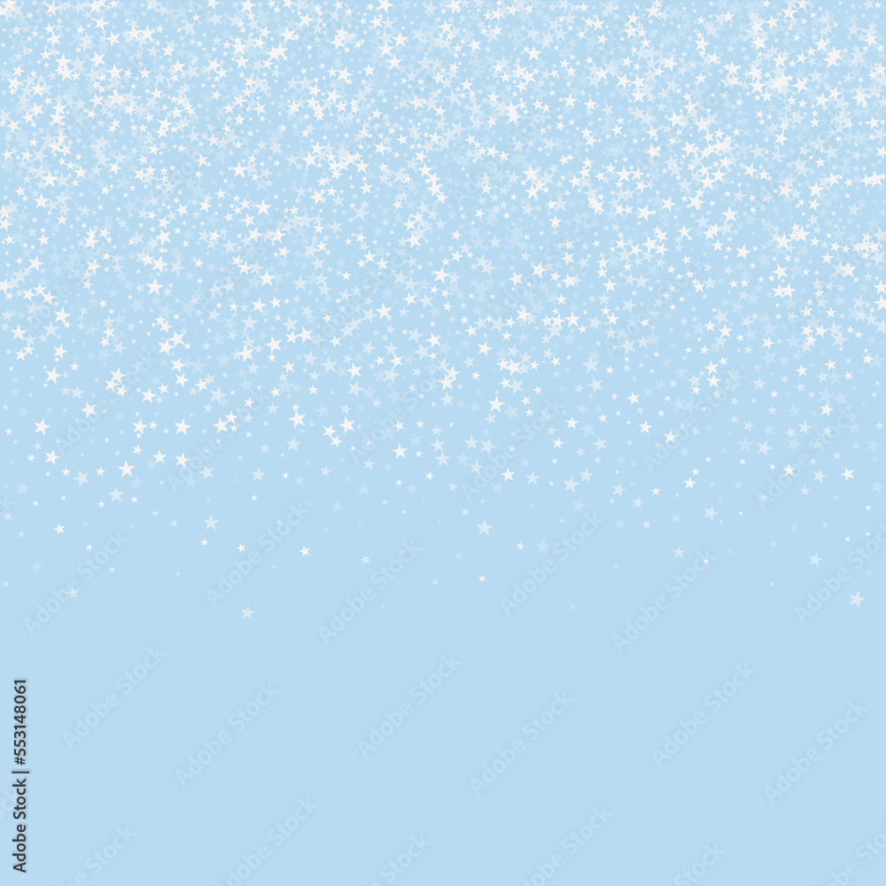 Snowy christmas background. Subtle flying snow