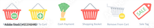 remove from cart, add to cart, cash payment