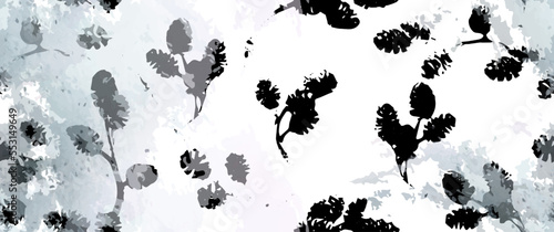 pattern print leaf texture background asian neutral fancy