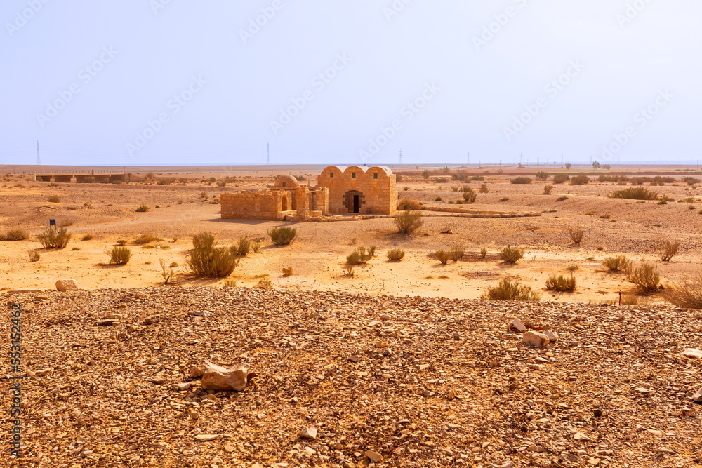 Quseir Amra in Jordan, the best-known among the desert castles. UNESCO World Heritage site