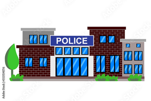 police station vector clip art for floor plan design