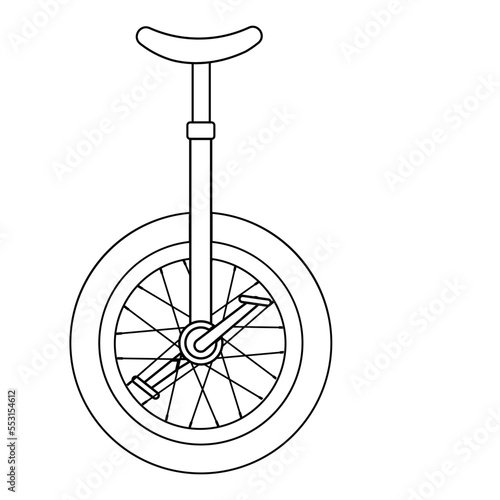 circus bike icon vector