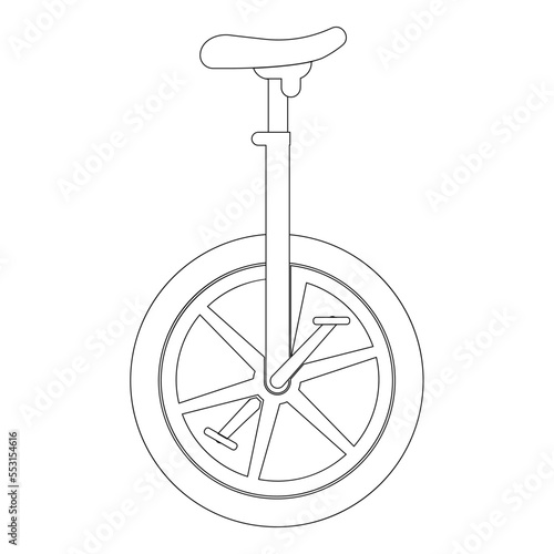 circus bike icon vector