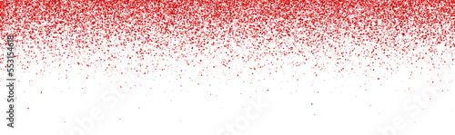 Red falling particles wide horizontal isolated