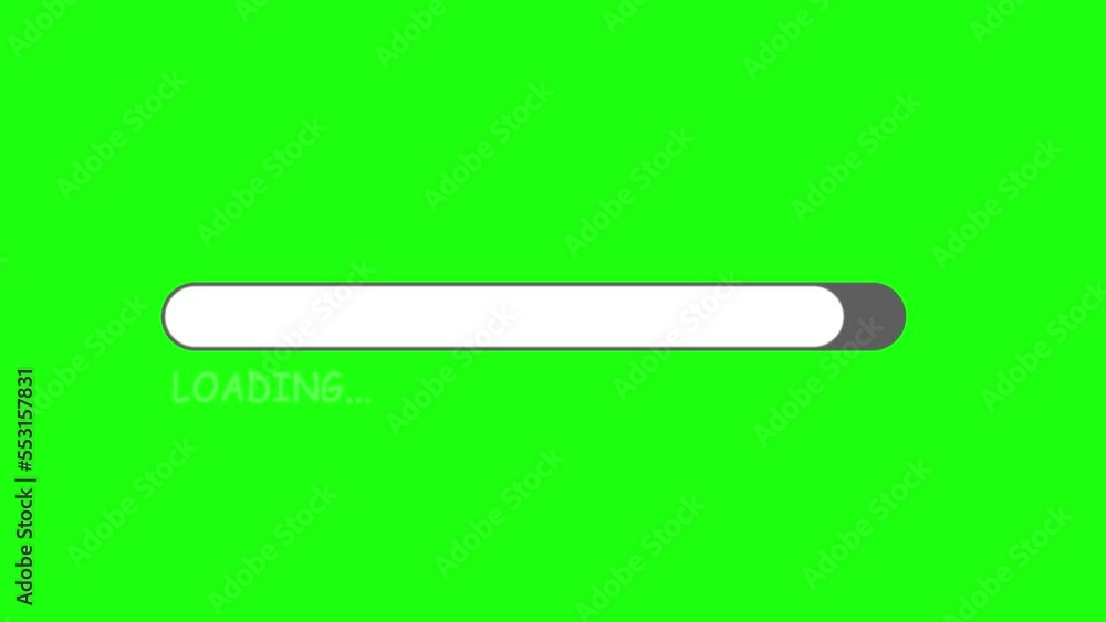 Simple loading bar on green screen background. Loading bar downloading barloading screen progress animation Loading Transfer Download 0-100% in green background. Chroma key Simple loading bar on green screen background. Loading bar downloading barloading screen progress animation Loading Transfer Download 0-100% in green background. Chroma key