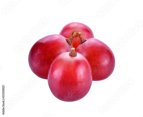 Red grape  on transparent png