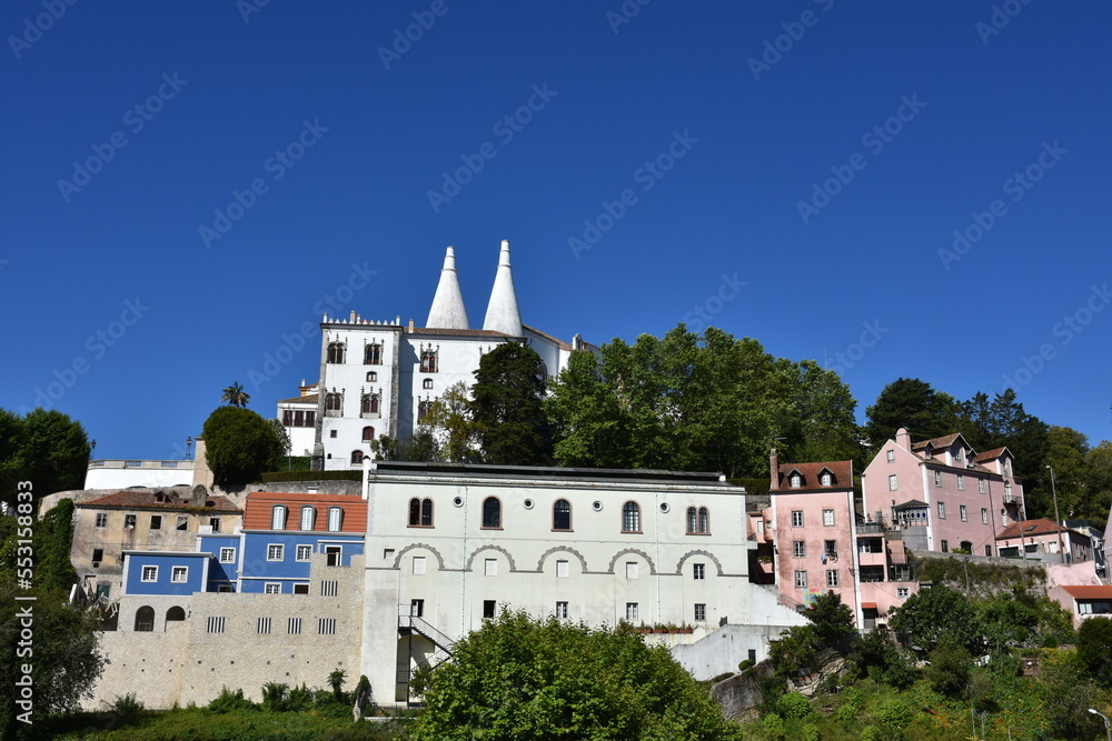 Scenic view of townscape in Sintra