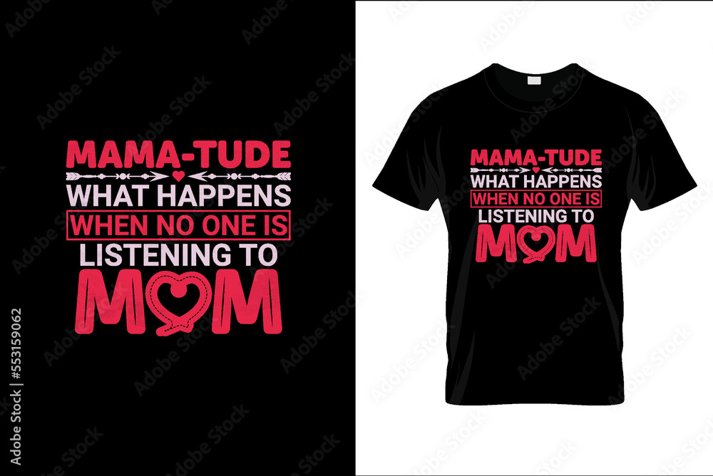 Fototapeta premium Mother's day T-shirt design