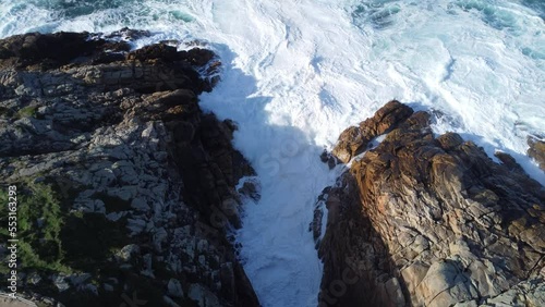 Scenic Drone Aerial Footage of A Coruña, Galicia, Spain, including USESCO World Heritage Site - Tower of Hercules - oldest existent lighthouse known.