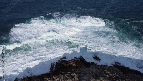 Scenic Drone Aerial Footage of A Coruña, Galicia, Spain, including USESCO World Heritage Site - Tower of Hercules - oldest existent lighthouse known.