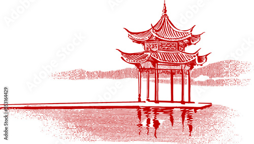Chinese temple lantern