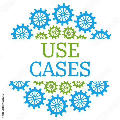 Use Cases Green Blue Gears Circular  photo