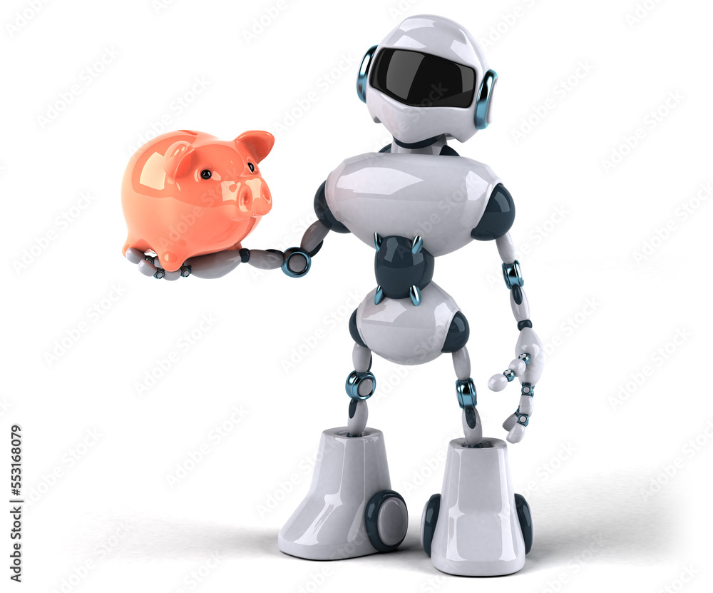 Naklejka premium Robot