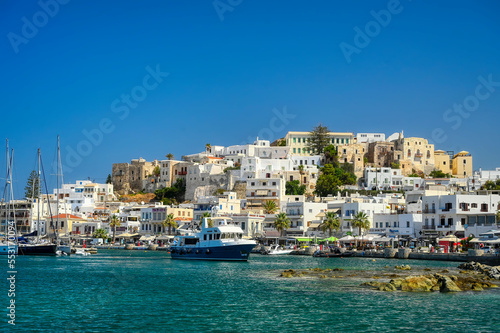 Ansicht von Naxos vom Hafen