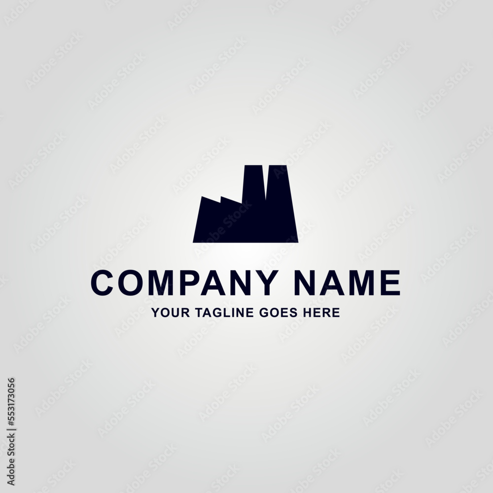 Logotipo de fábrica para industrias o talleres