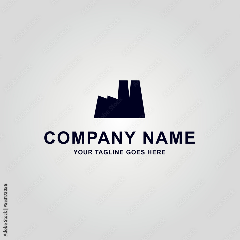 Logotipo de fábrica para industrias o talleres Logotipo de fábrica para industrias o talleres