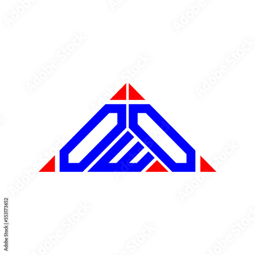 OWO letter logo creative design with vector graphic, OWO simple and modern logo.