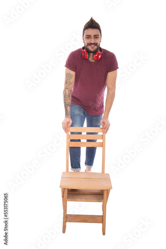 Stand hold a chair